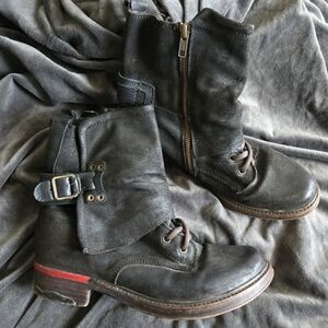 Zigi | Genova Unique Women Sz 9 Distressed Layered Leather Short Boot